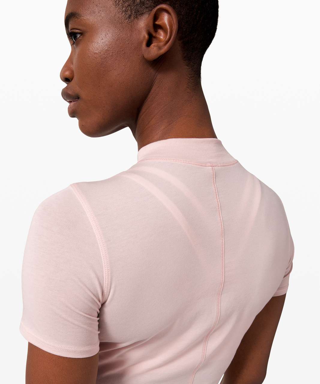 Lululemon Kitsilano Mock Neck Tee - Misty Pink