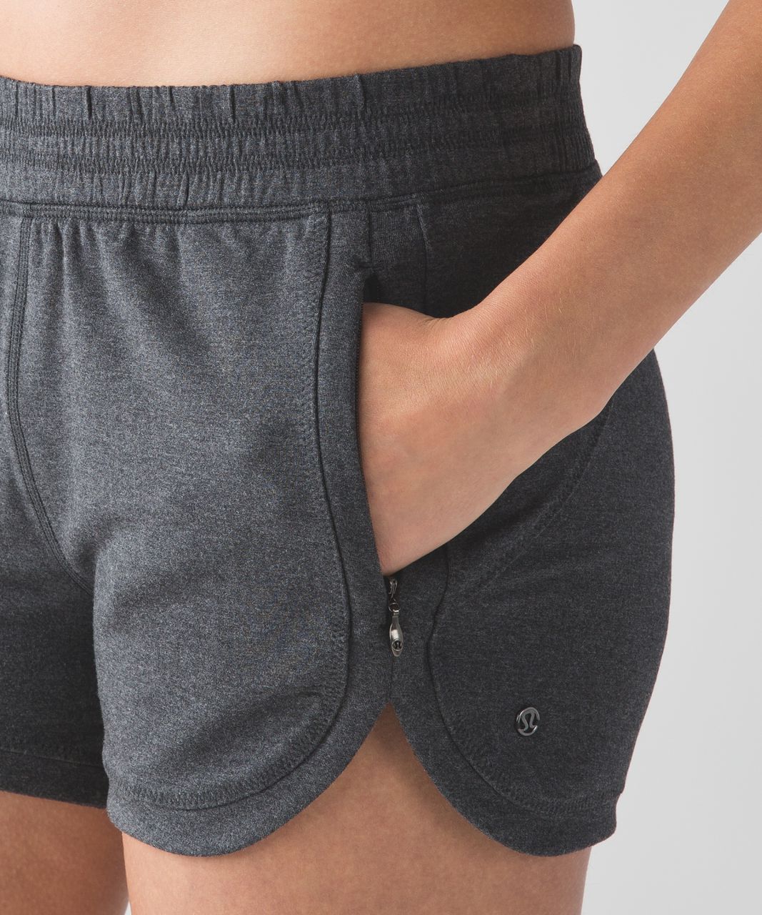 Lululemon Take Ten Short - Heathered Mod Black