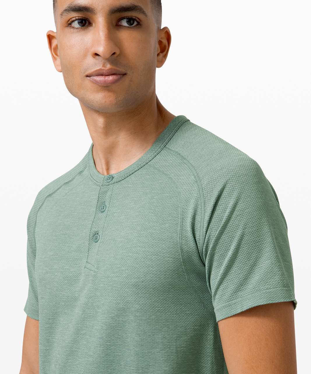 Lululemon Metal Vent Tech Short Sleeve Henley 2.0 - Sea Water / Tidewater Teal