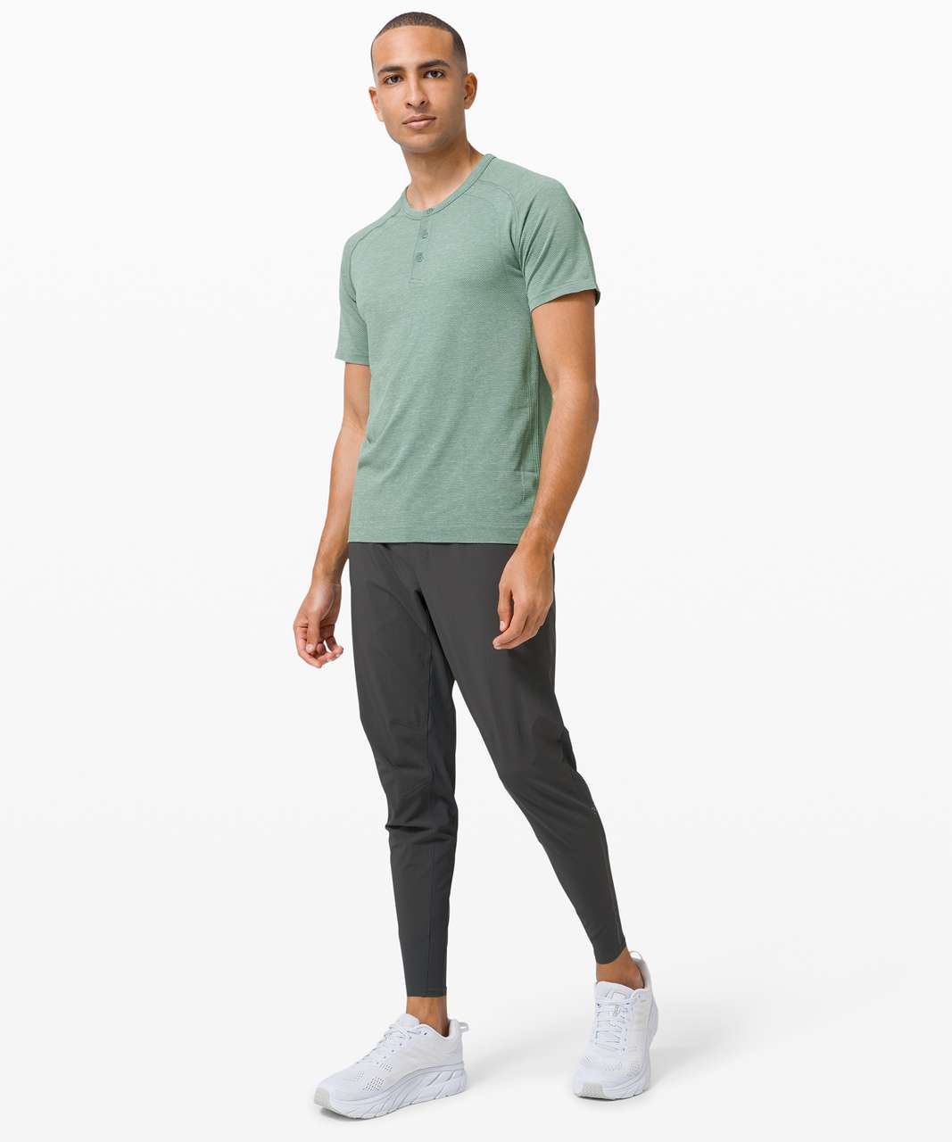 Lululemon Metal Vent Tech Short Sleeve Henley 2.0 - Sea Water