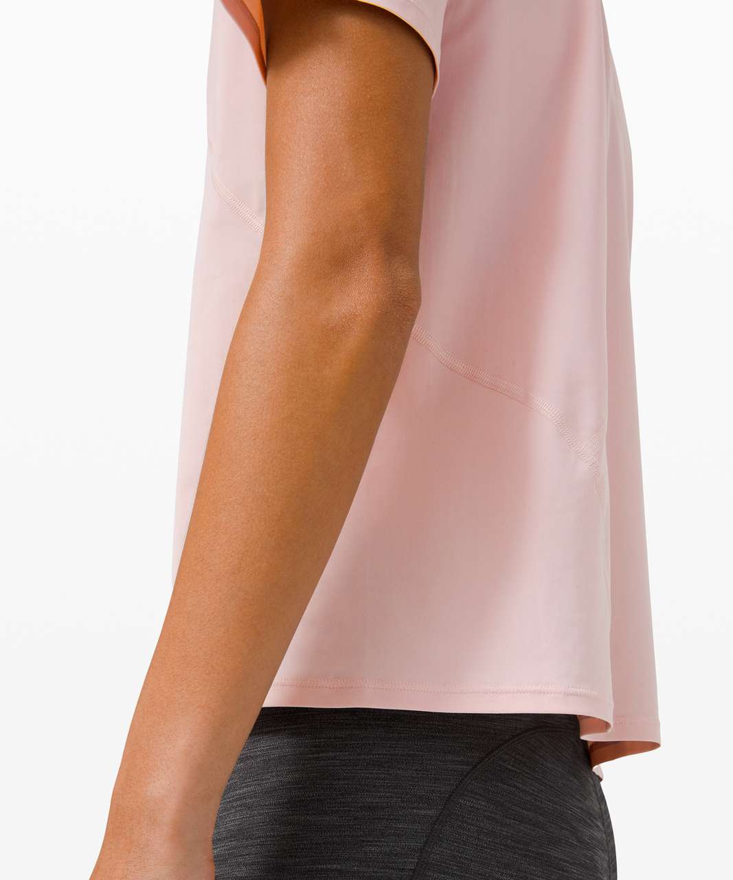 Lululemon Outrun the Heat Short Sleeve - Porcelain Pink - lulu fanatics