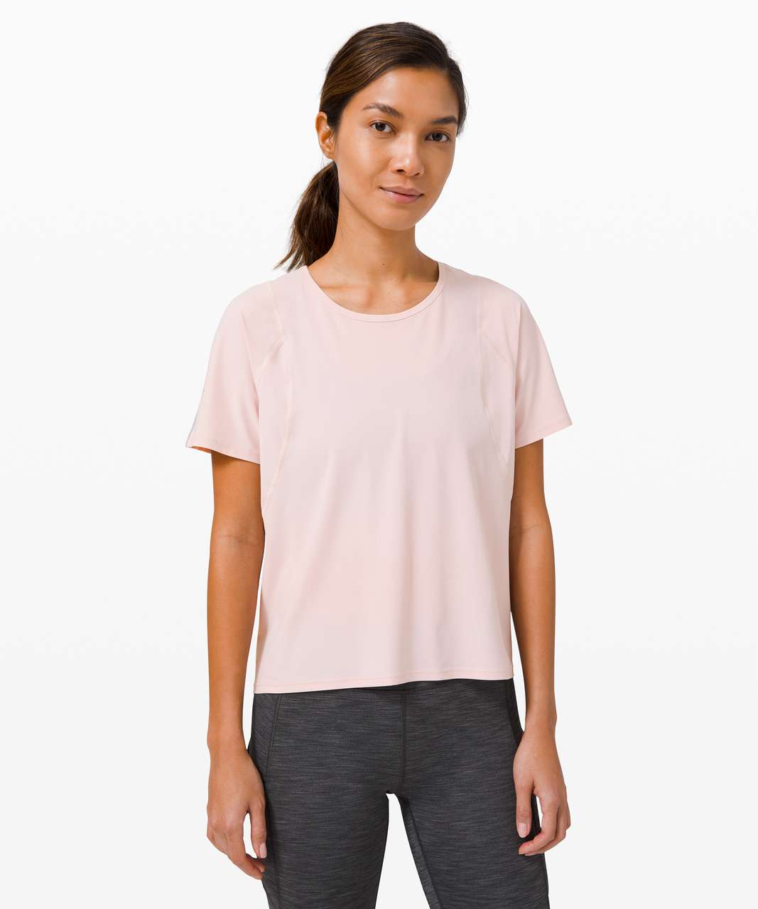 Lululemon Outrun the Heat Short Sleeve - Porcelain Pink