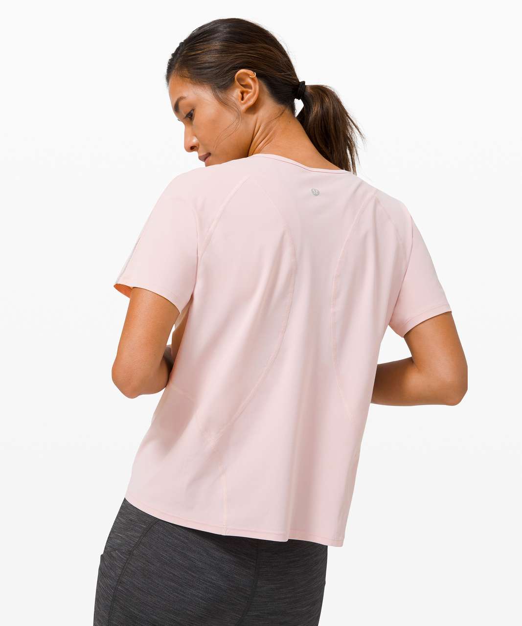 Lululemon Outrun the Heat Short Sleeve - Porcelain Pink