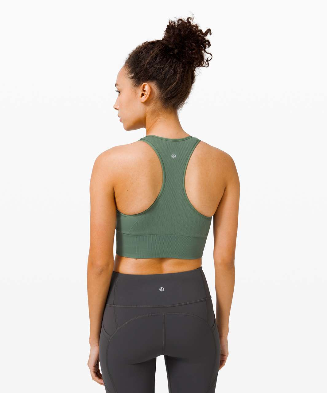 Lululemon Ebb to Train Bra *Medium Support, C/D Cup - Algae Green