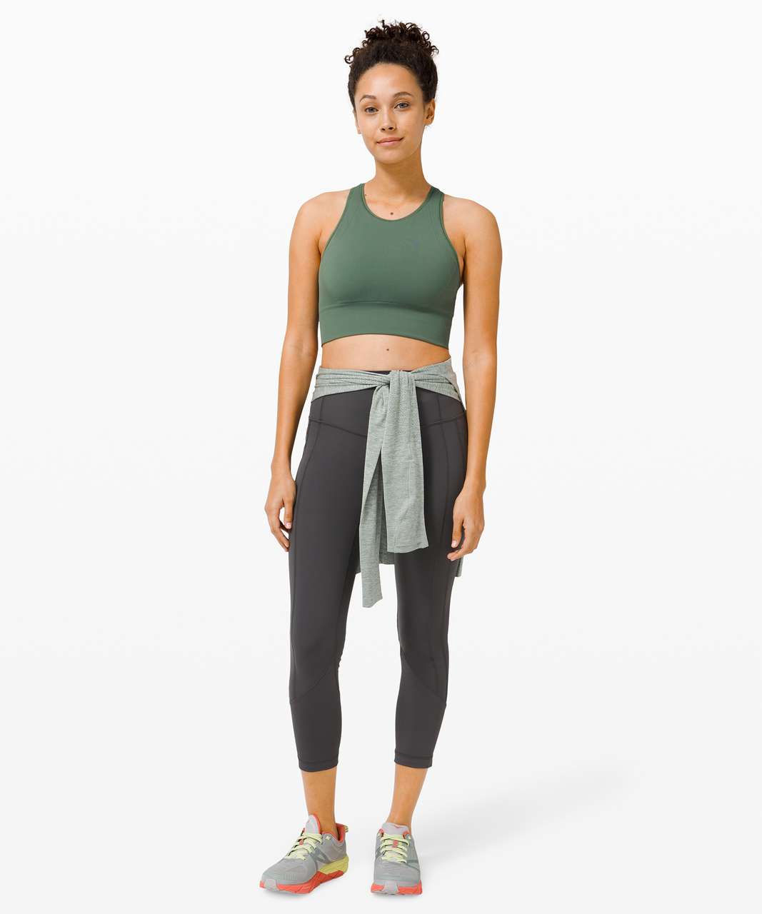 Lululemon Ebb to Train Bra *Medium Support, C/D Cup - Algae Green