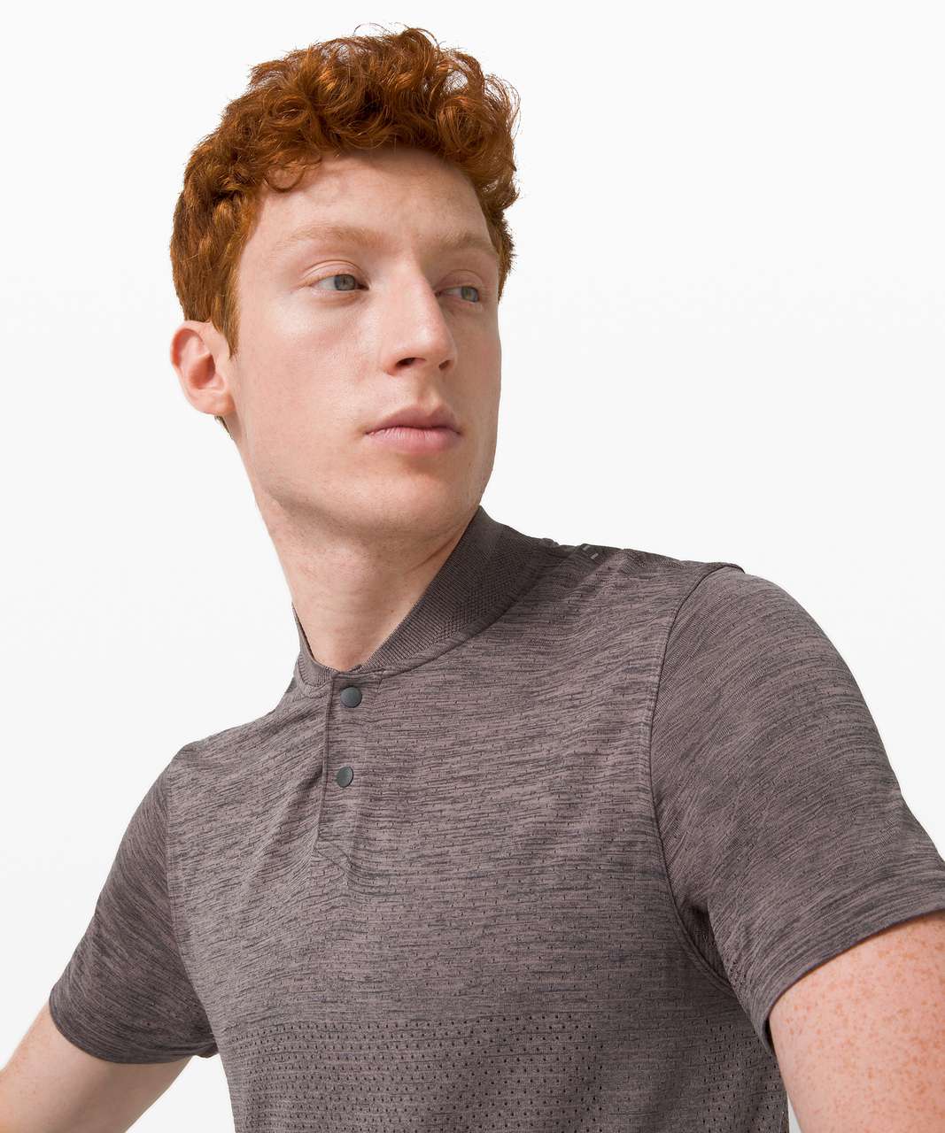 Lululemon Metal Vent Breathe Polo - Graphite Grey / Lunar Rock