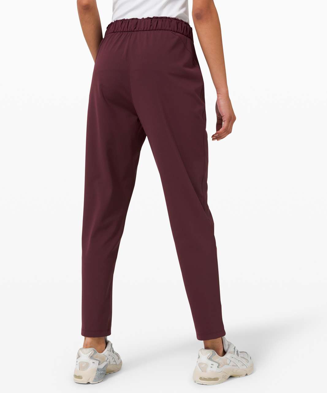 Lululemon Athletica Solid Maroon Burgundy Active Pants Size 10 - 46% off