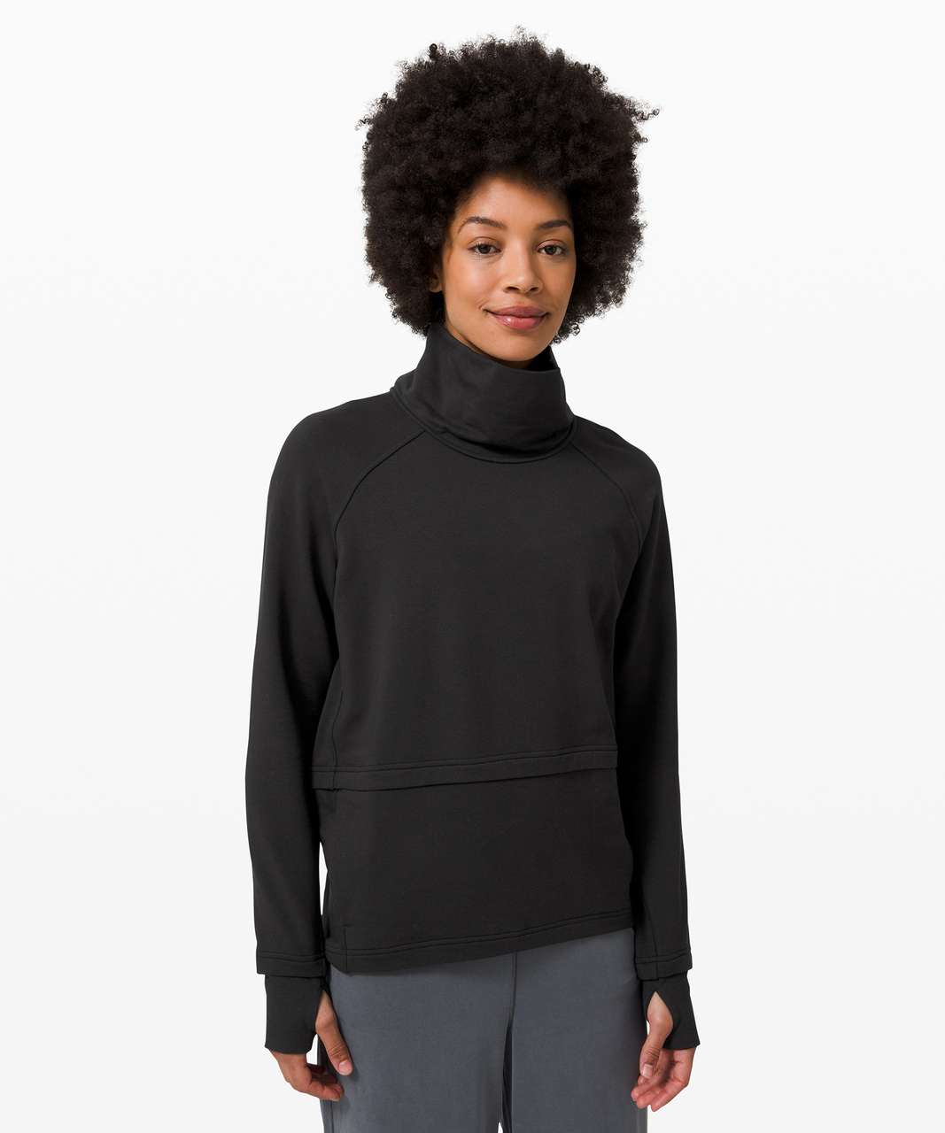 Lululemon Modal-Blend Turtleneck Tunic - Black - lulu fanatics