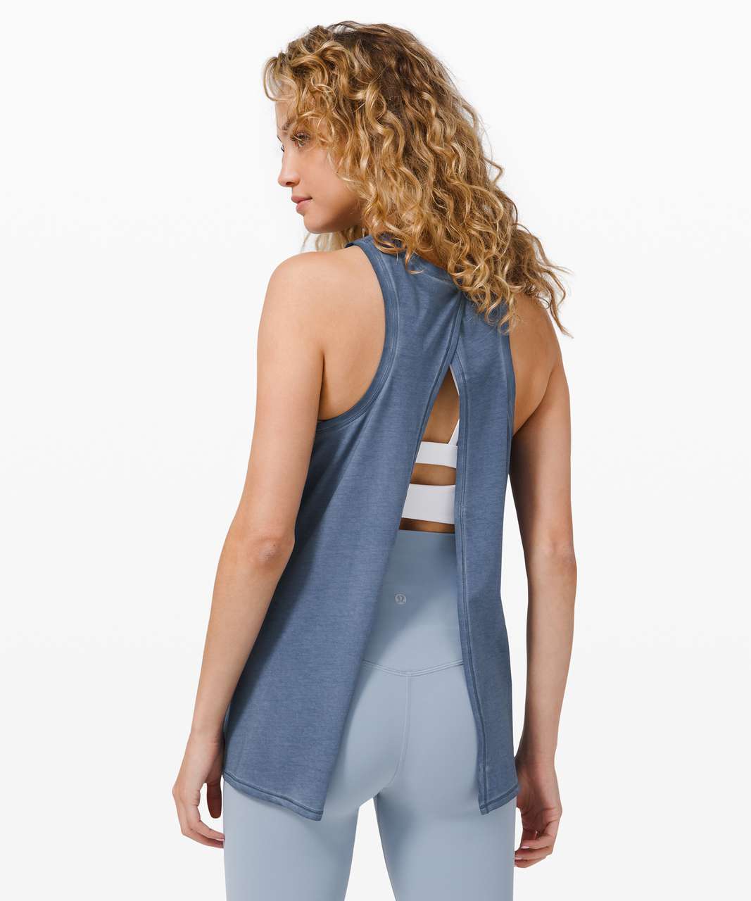 Lululemon All Tied Up Tank Top - Blue Linen - lulu fanatics