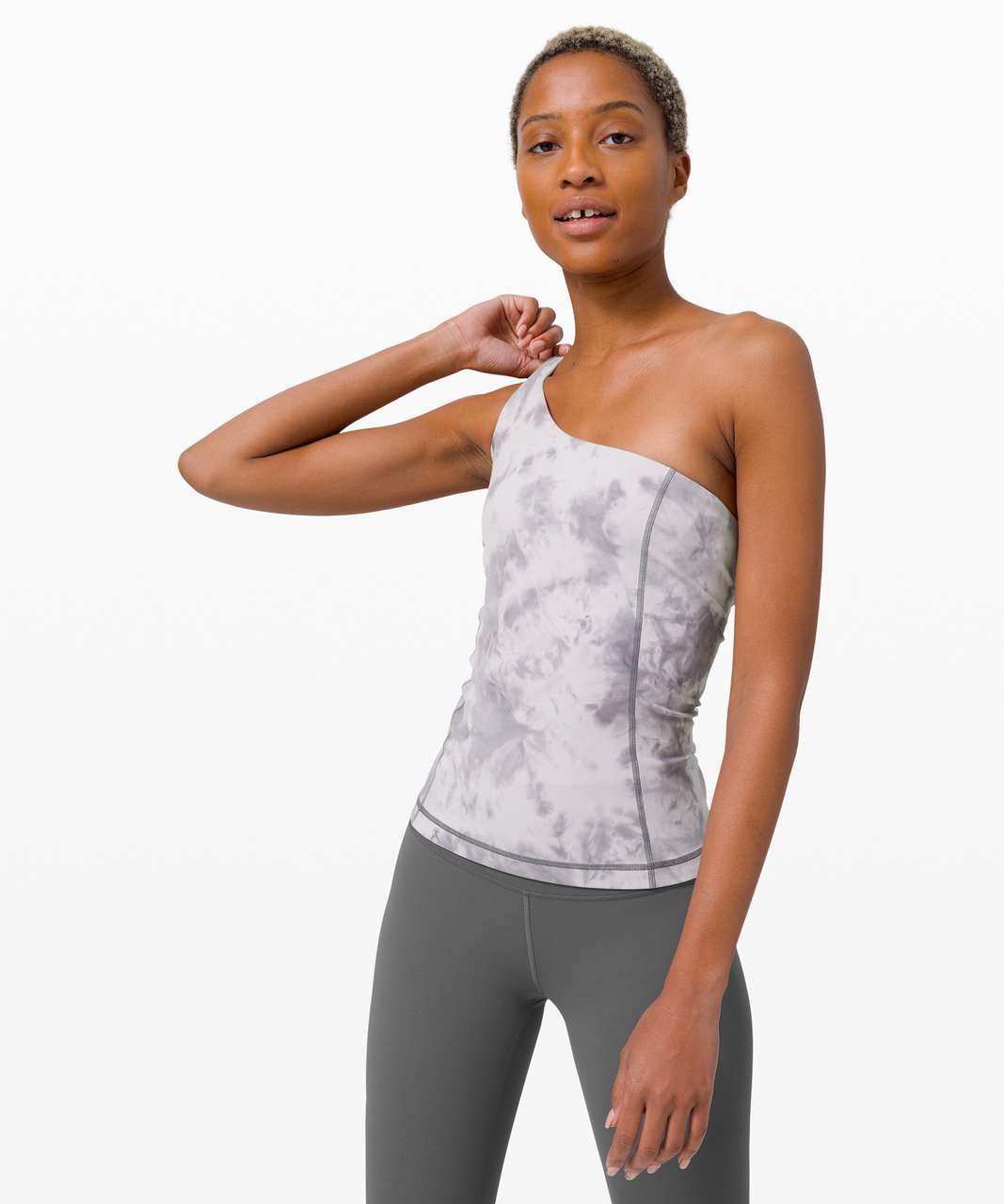 Lululemon Cold Shoulder Tank - Diamond Dye Stargaze Pitch Grey