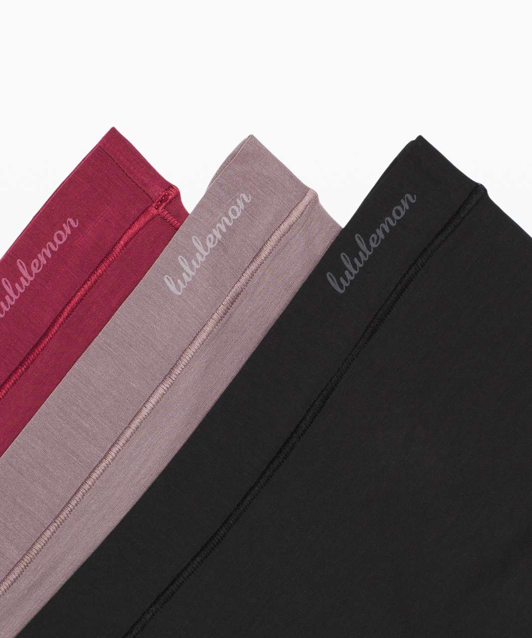 Lululemon Simply There Boyshort *3 Pack - Black / Lunar Rock / Chianti