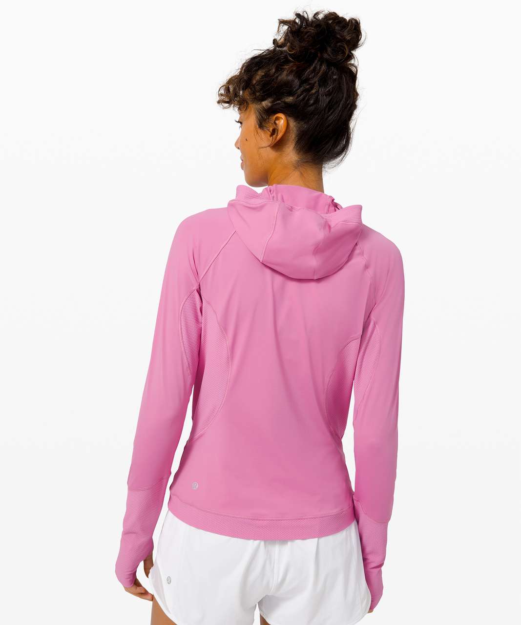 Lululemon Sleek Performance 1/2 Zip Hood - Magenta Glow