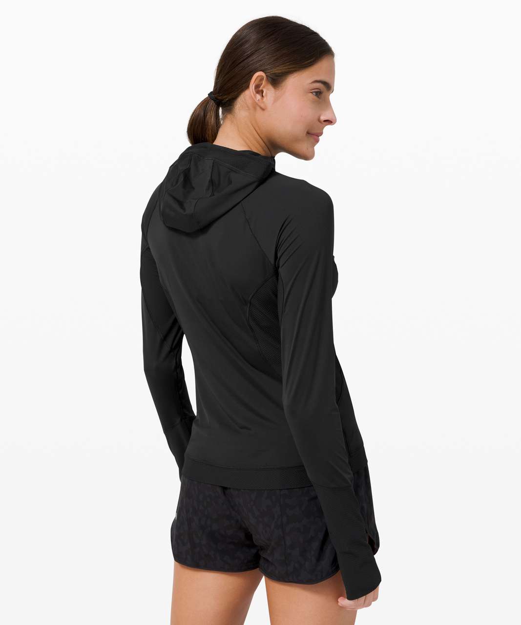 Lululemon Sleek Performance 1/2 Zip Hood - Black