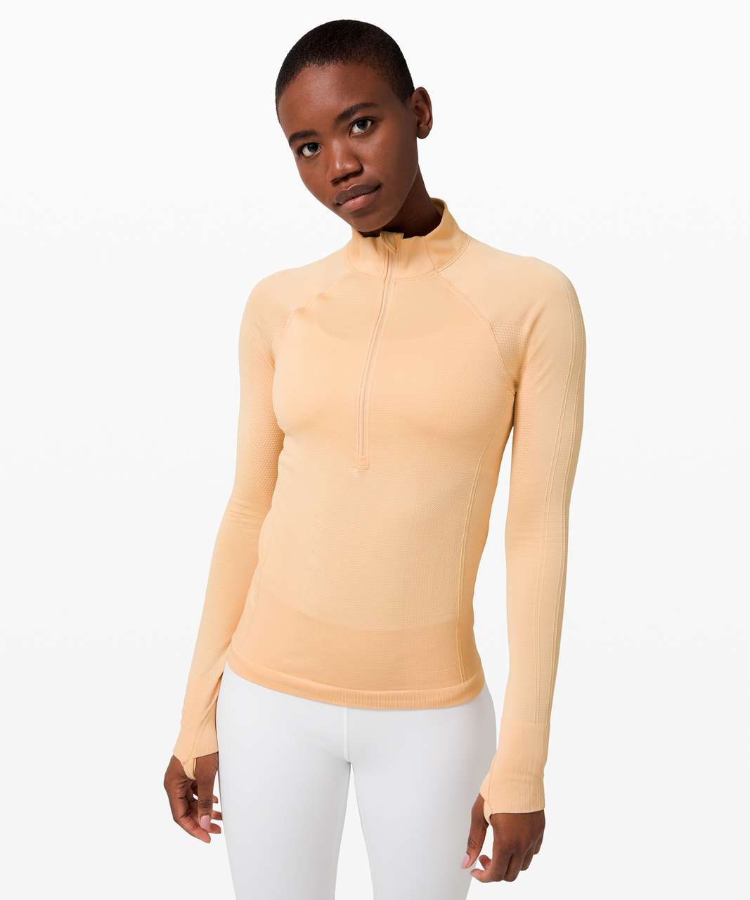 Lululemon For the Chill of It 1/2 Zip - Ivory Peach