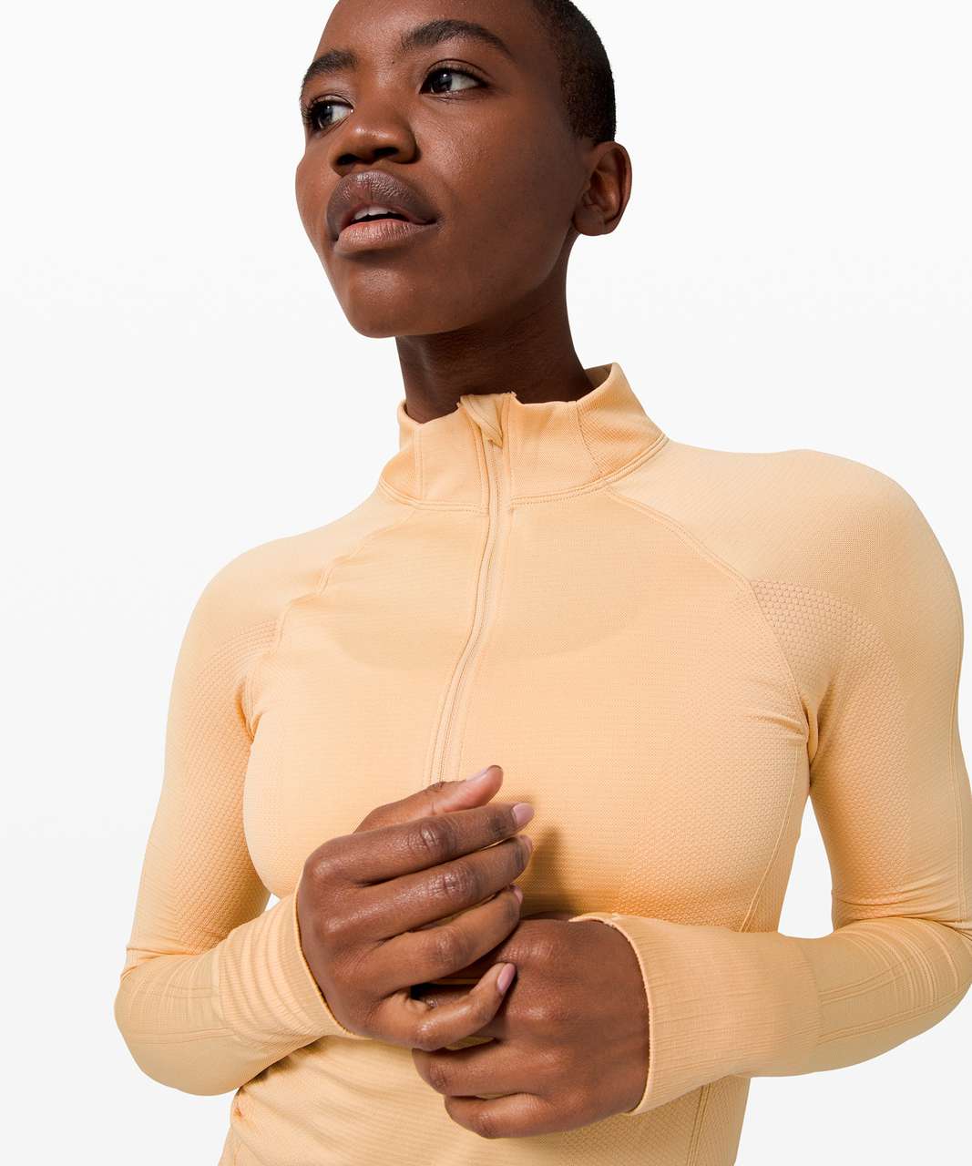 Lululemon For the Chill of It 1/2 Zip - Ivory Peach