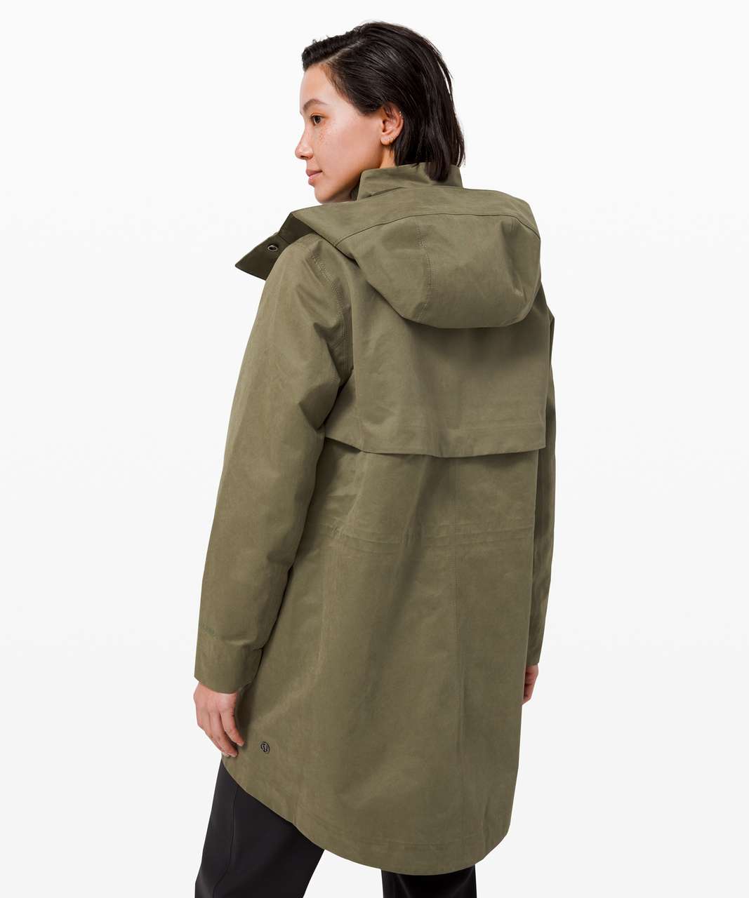 Lululemon Rain Shaker Trench - Fatigue Green