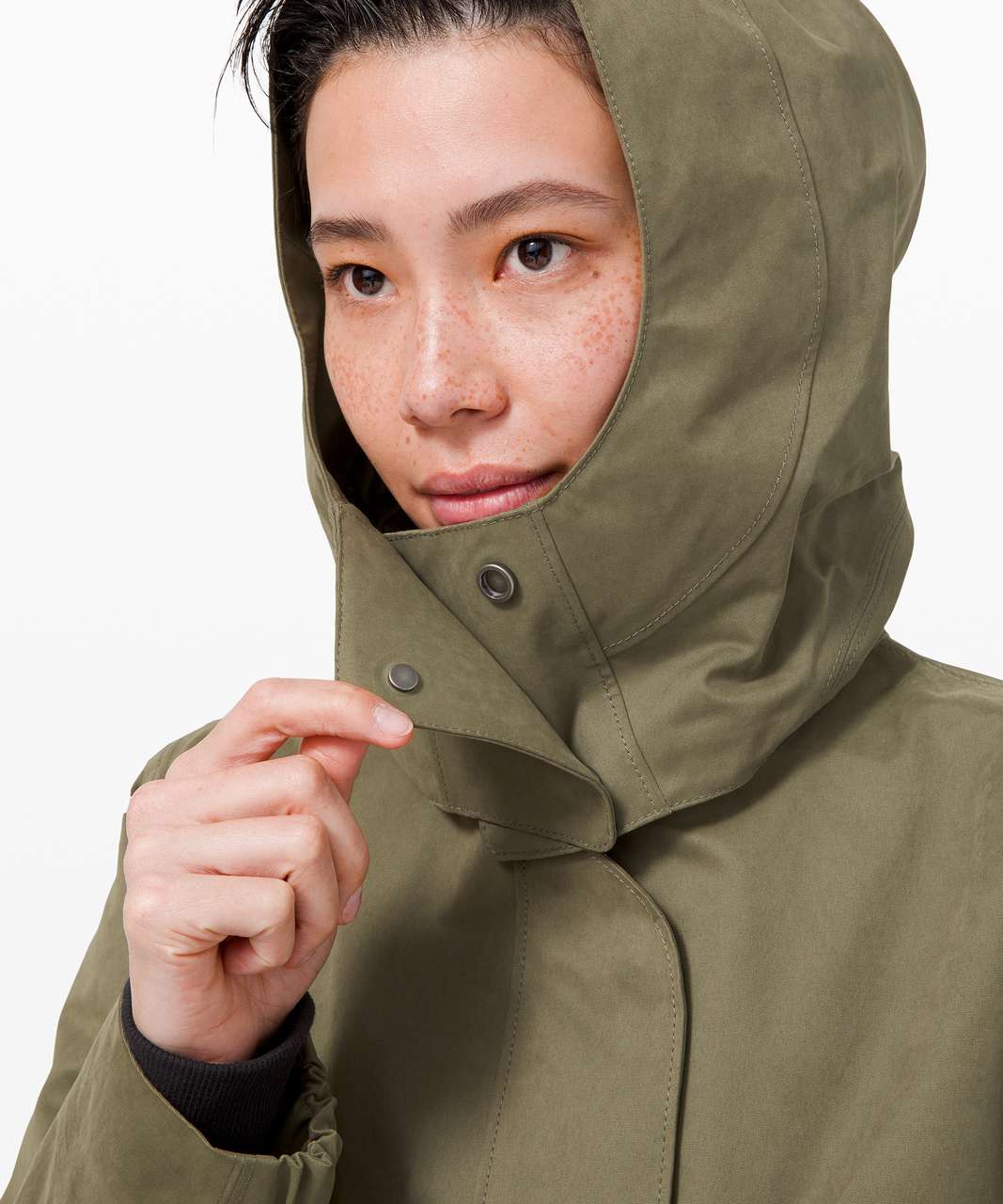 Lululemon Rain Shaker Trench - Fatigue Green - lulu fanatics