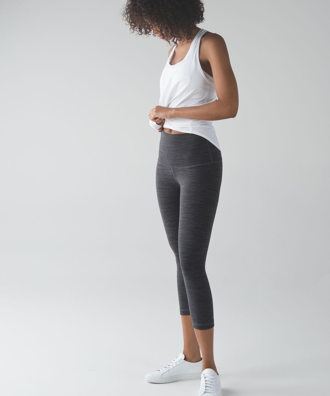 Lululemon Wunder Under Crop (Hi-Rise) - Wee Are From Space Cool Cocoa Soot  Light - lulu fanatics