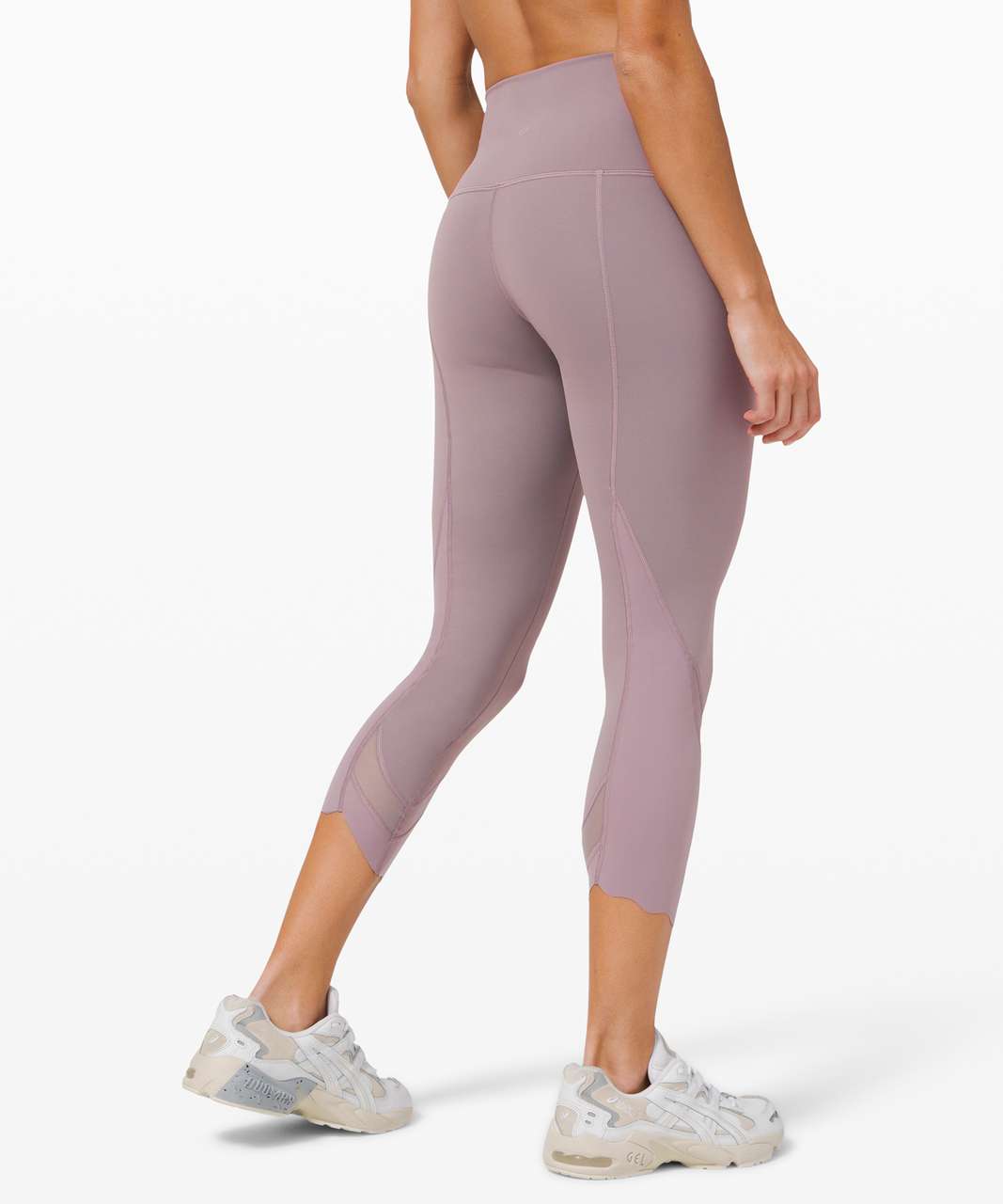 Lululemon Wunder Under Crop High-Rise *Roll Down Scallop Full-On Luxtreme  23