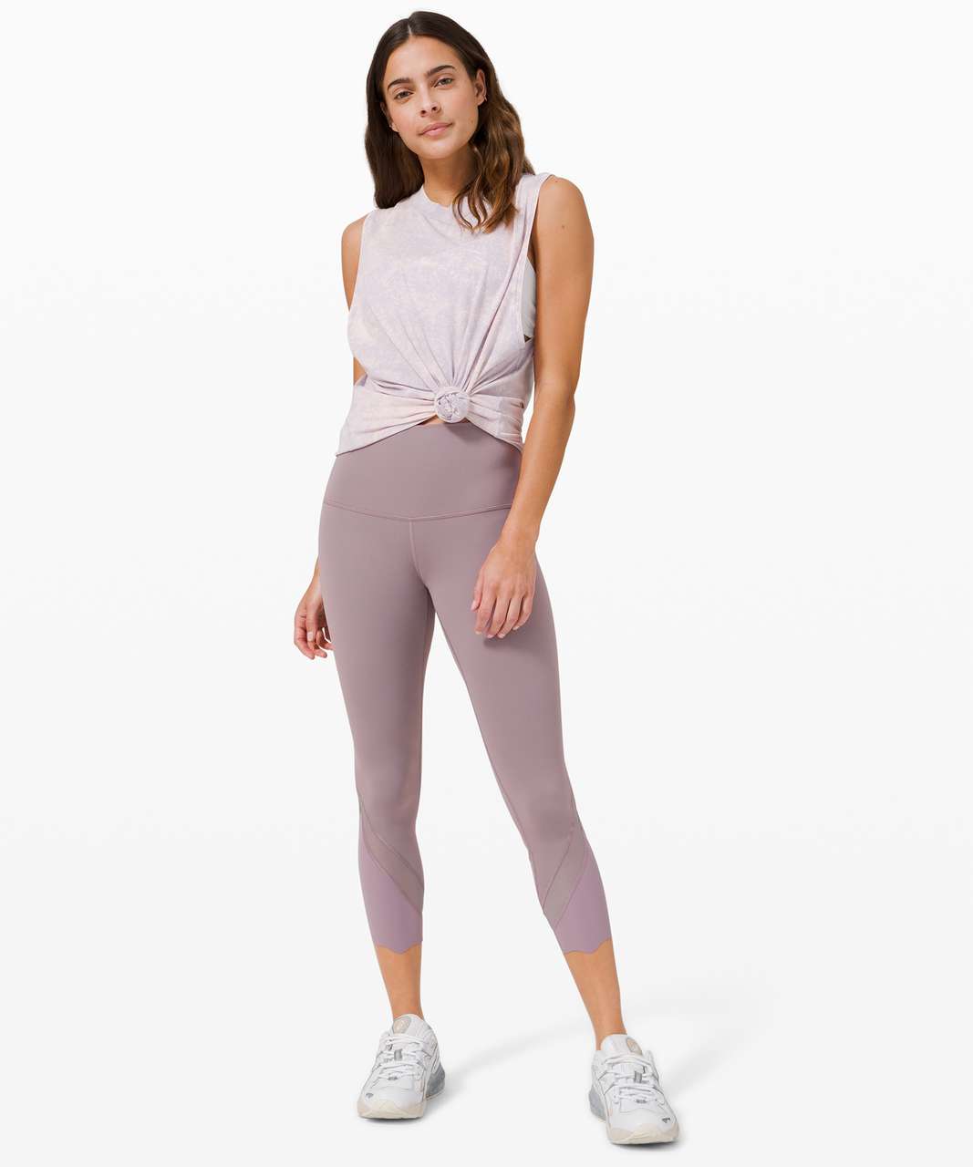 LULULEMON Wunder Under Crop High-Rise Roll Down Scallop Full-On Luxtreme  23 (Wee are from Space Nimbus Battleship/Nimbus, 10) at  Women's  Clothing store