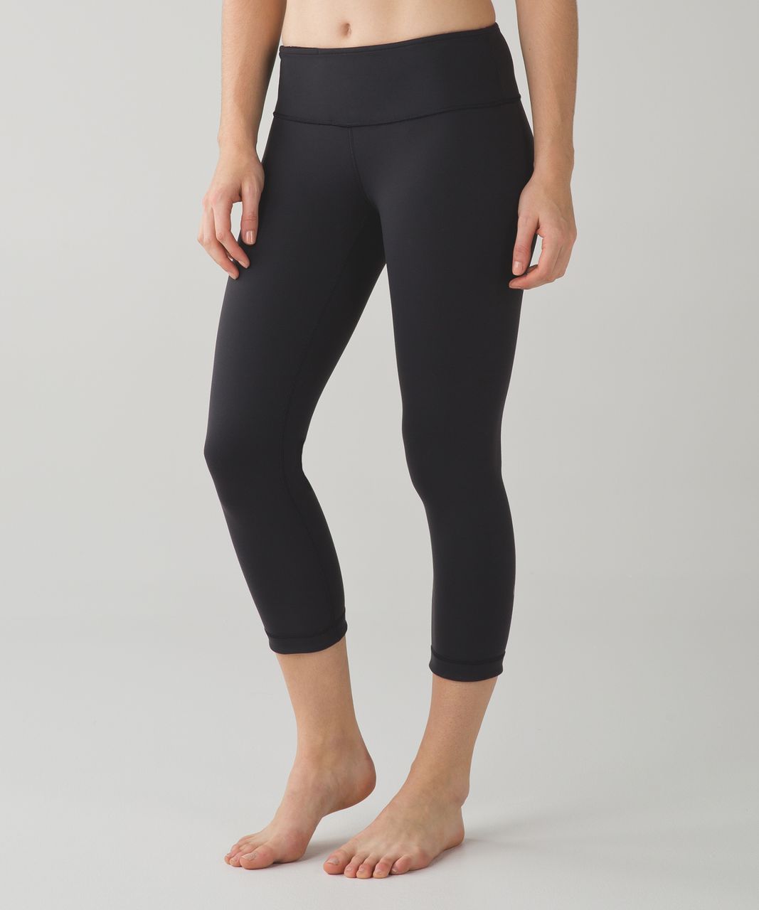 Lululemon Wunder Under Crop III (Reversible) - Black Grape / Black / Flashback Static Powdered Rose Tender Violet