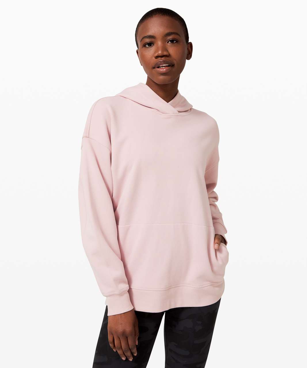 Women's pink hot sale oversized sweatshirt