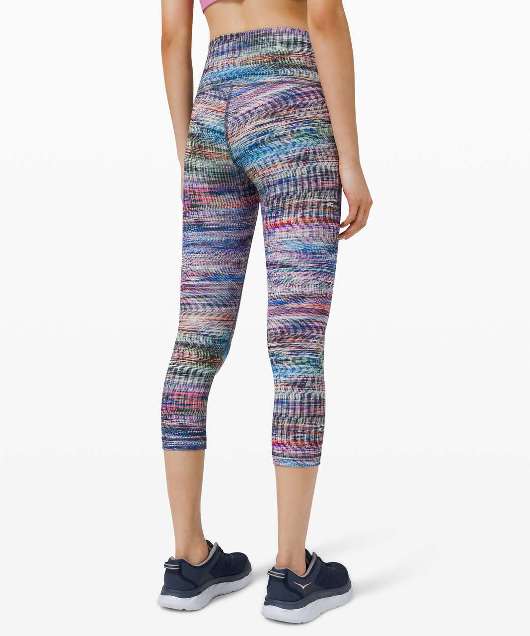 Lululemon Wunder Train High-Rise Crop 21" - Digital Oasis White Multi