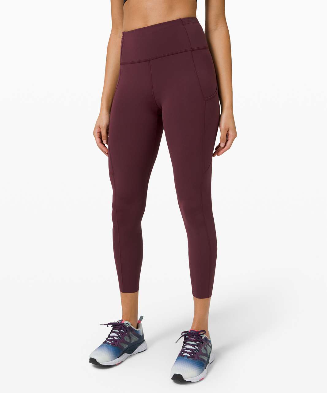 Lululemon Fast and Free High-Rise Tight 28 *Non-Reflective Brushed Nulux -  True Navy - lulu fanatics