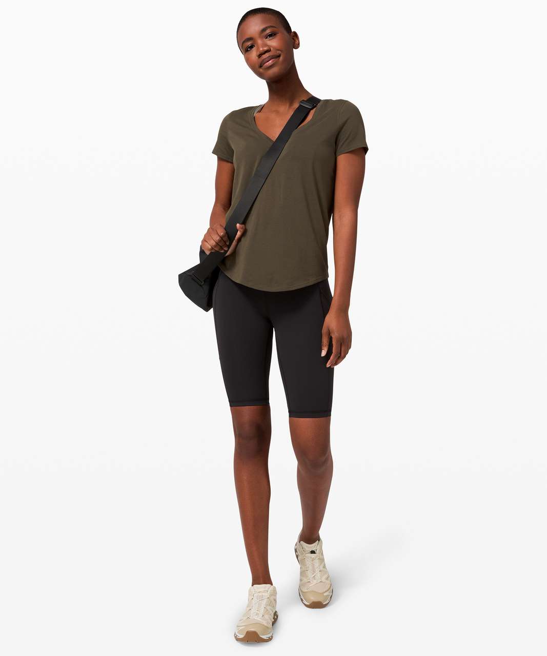 Lululemon Love Tee V - Dark Olive