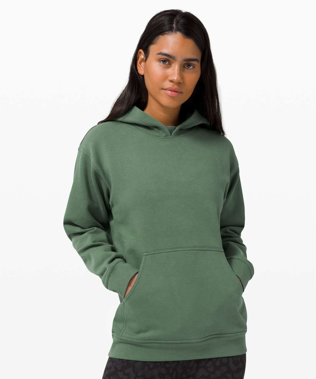 Lululemon Relaxed Cropped Hoodie Everglade Green Size 6 - $55 - From Haley