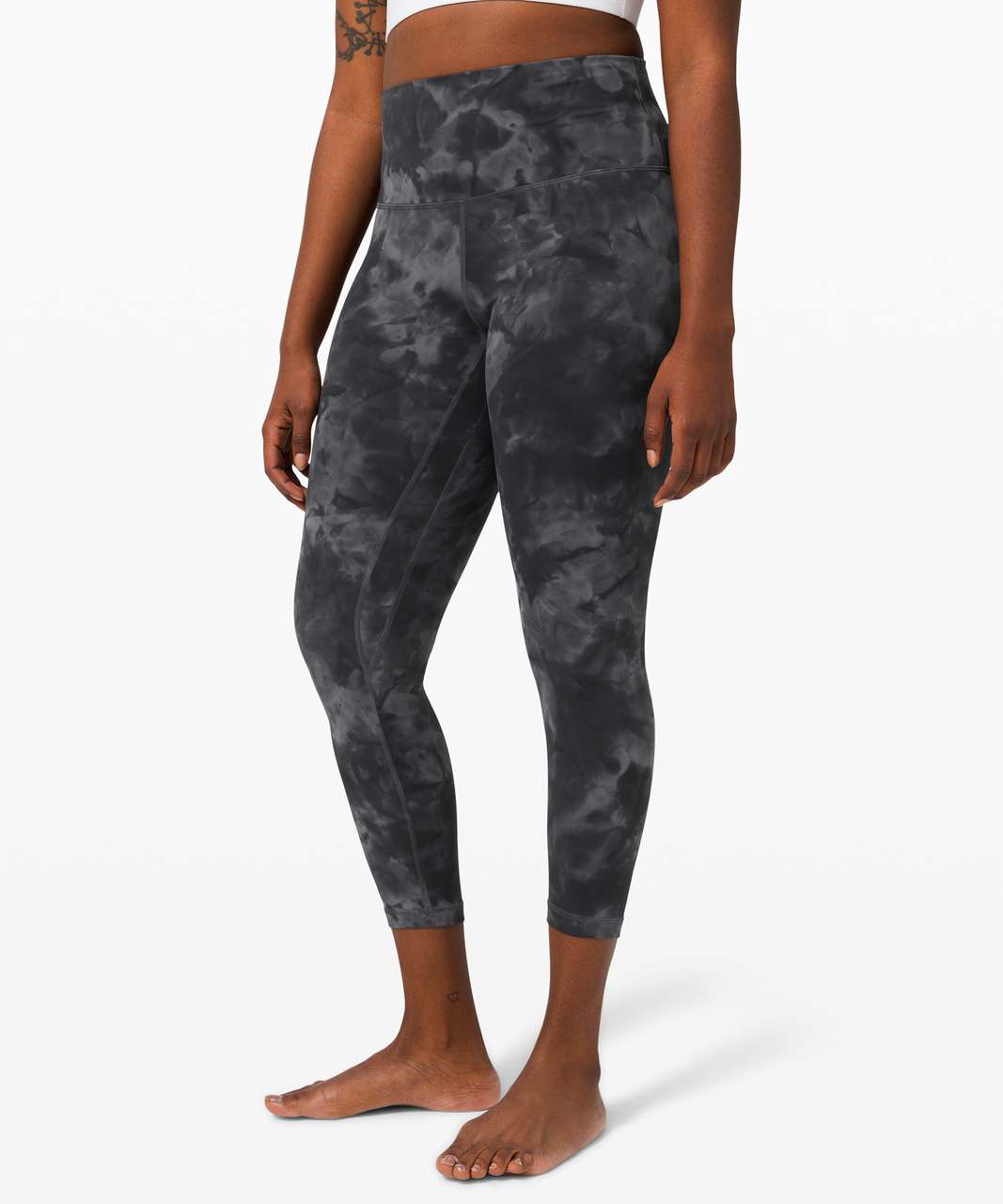 Lululemon Wunder Train HR Leggings 25 Diamond Dye Pitch Grey Graphite, 8