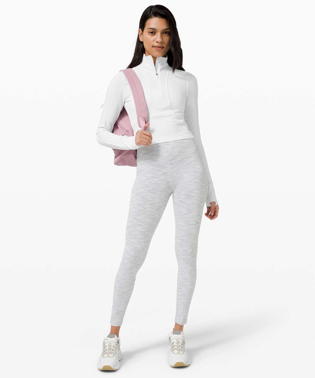 Lululemon Take it in Stride 1/2 Zip - White