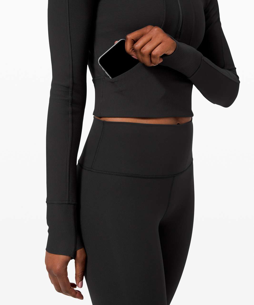 Lululemon Take it in Stride 1/2 Zip - Black