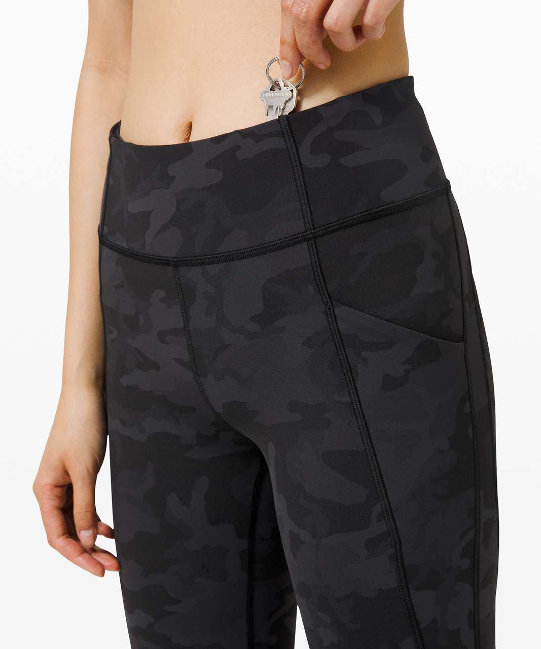 Lululemon Time To Sweat Crop 23" - Incognito Camo Multi Grey