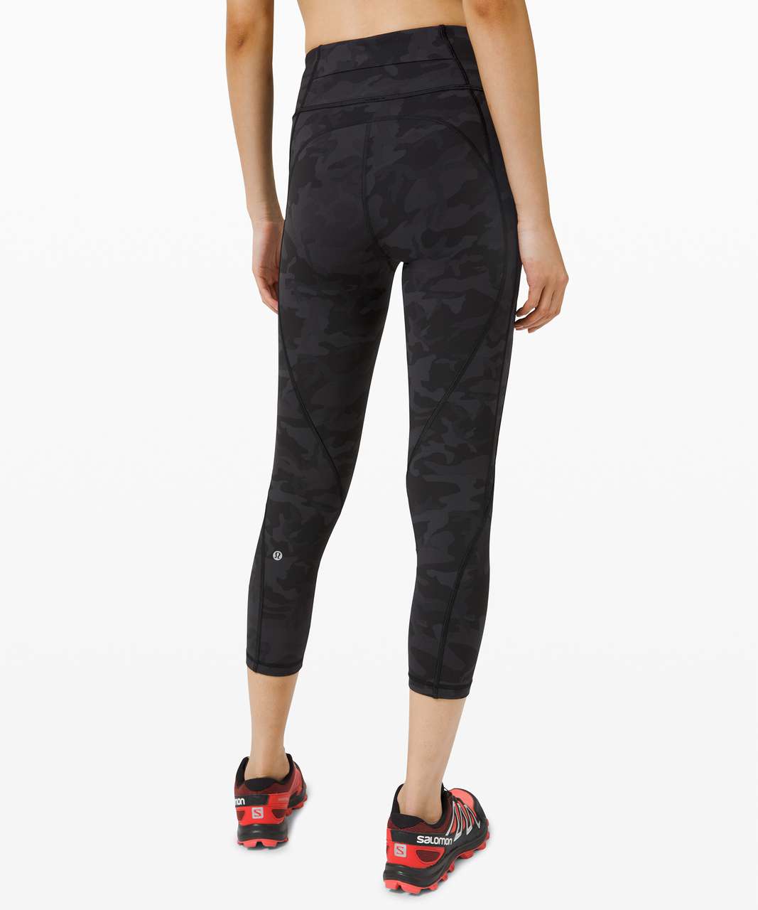 Lululemon Time To Sweat Crop 23 - Incognito Camo Multi Grey - lulu fanatics