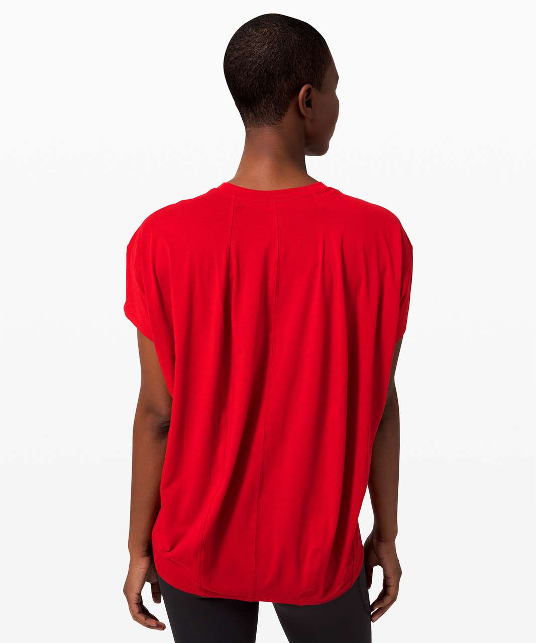 Lululemon LA Short Sleeve - Dark Red - lulu fanatics