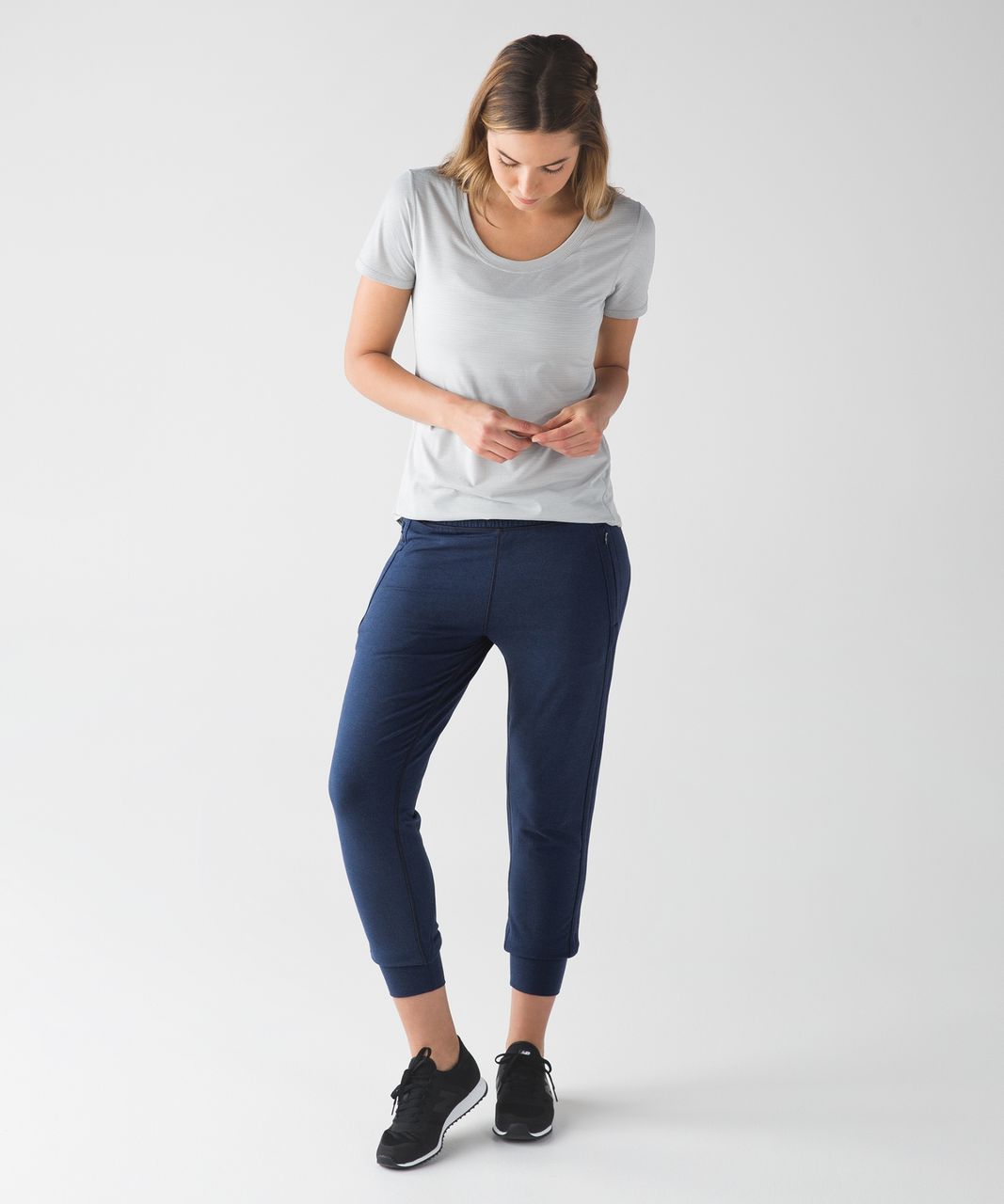 Lululemon Take Ten 7/8 Pant - Heathered Mod Naval Blue