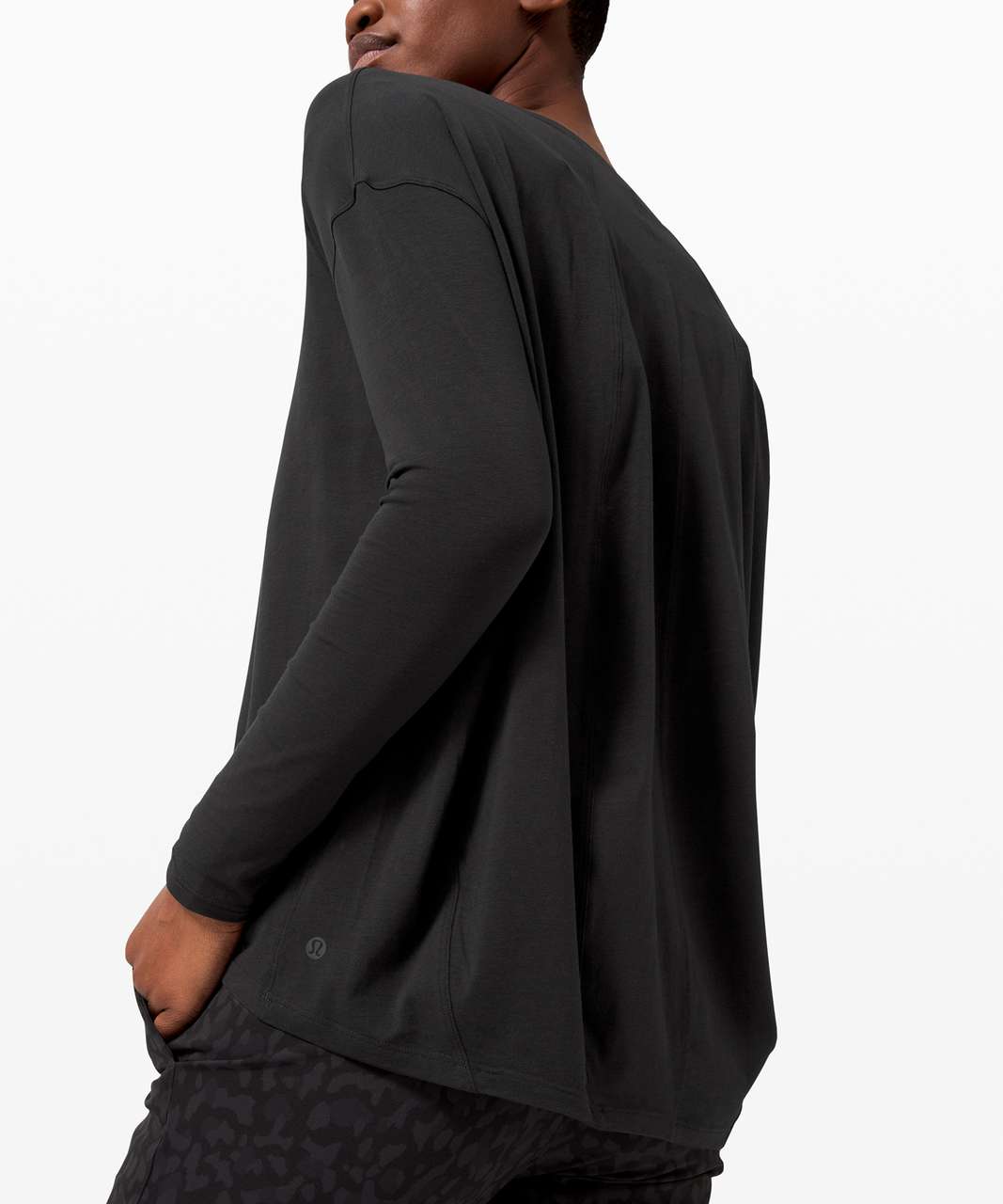 Lululemon LA 3/4 Sleeve Crewneck Shirt - Black - lulu fanatics