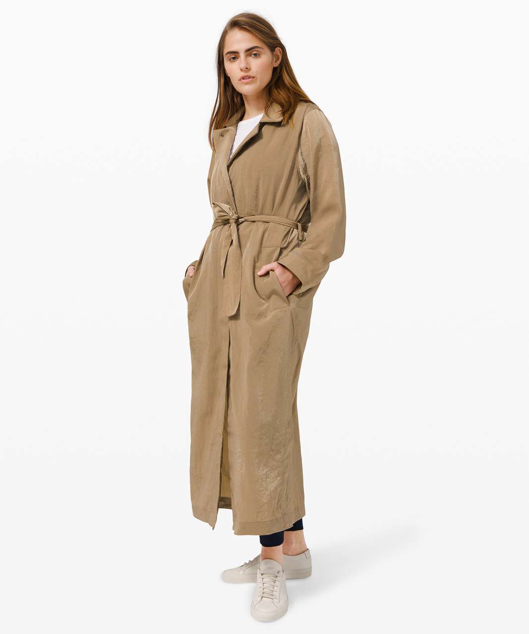 Lululemon Oversized Tie-Waist Trench Coat - Trench / Faded Zap - lulu  fanatics