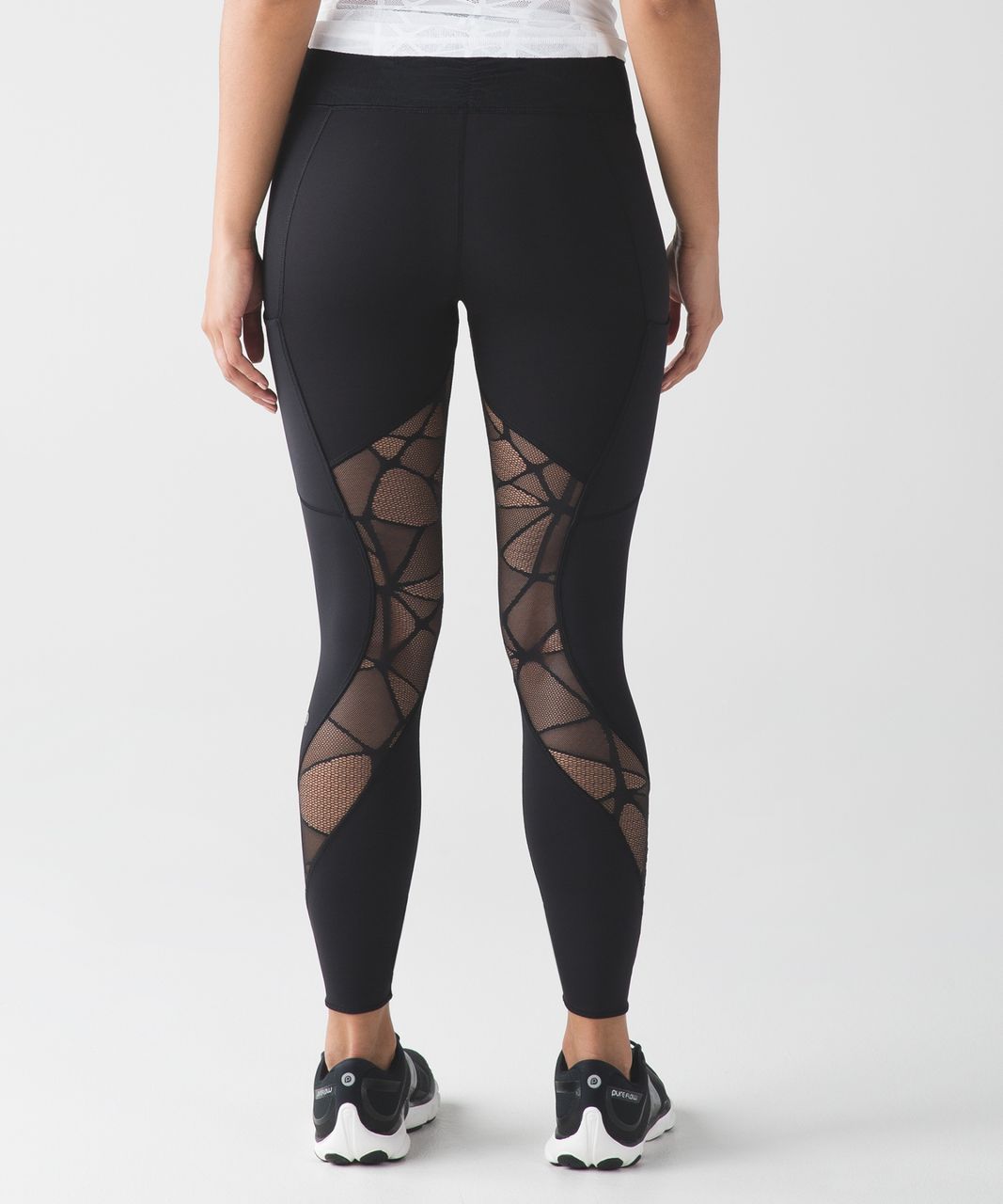 Lululemon Gait Keeper 7/8 Tight Legging Crystalline Mesh Insert Run 28  Waist