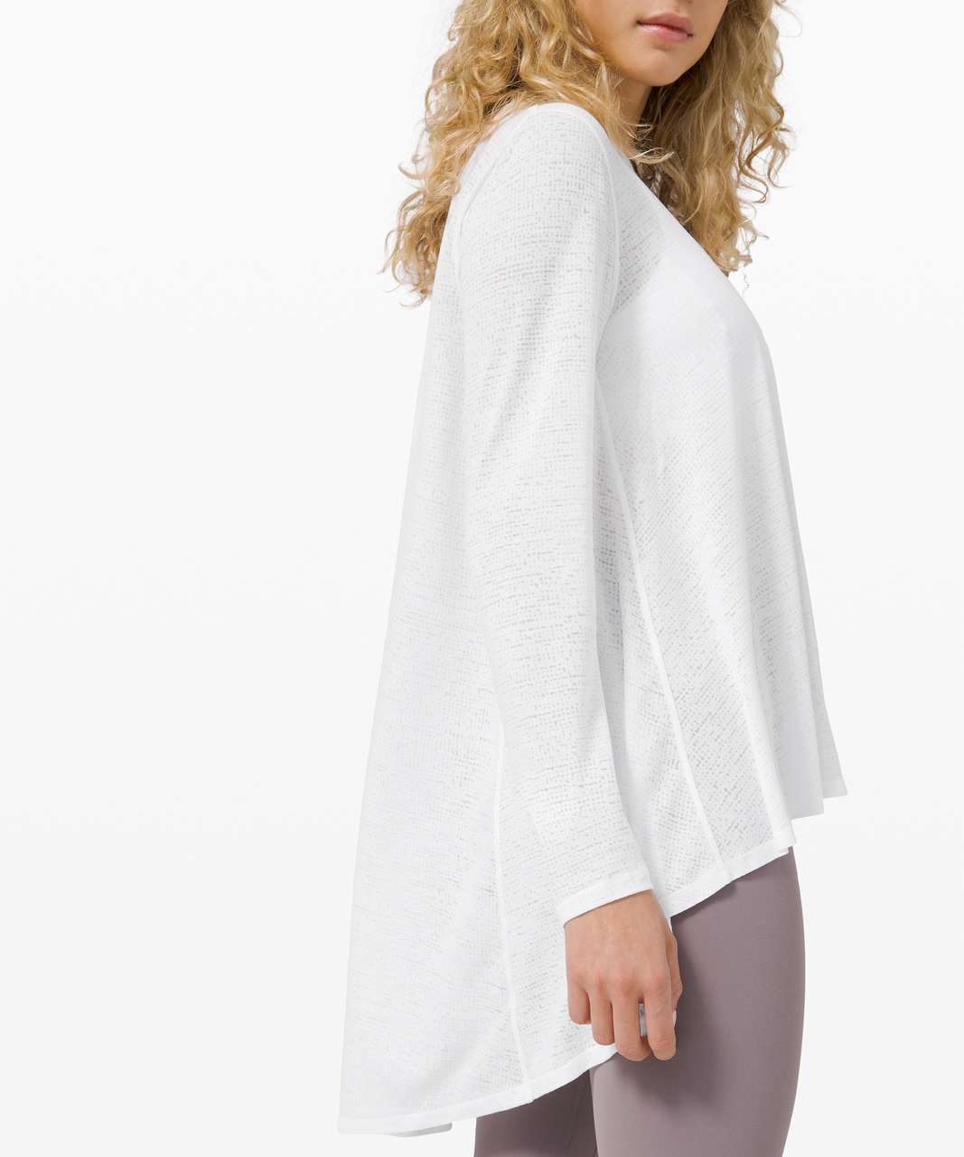 Lululemon Dare to Drape Long Sleeve - White