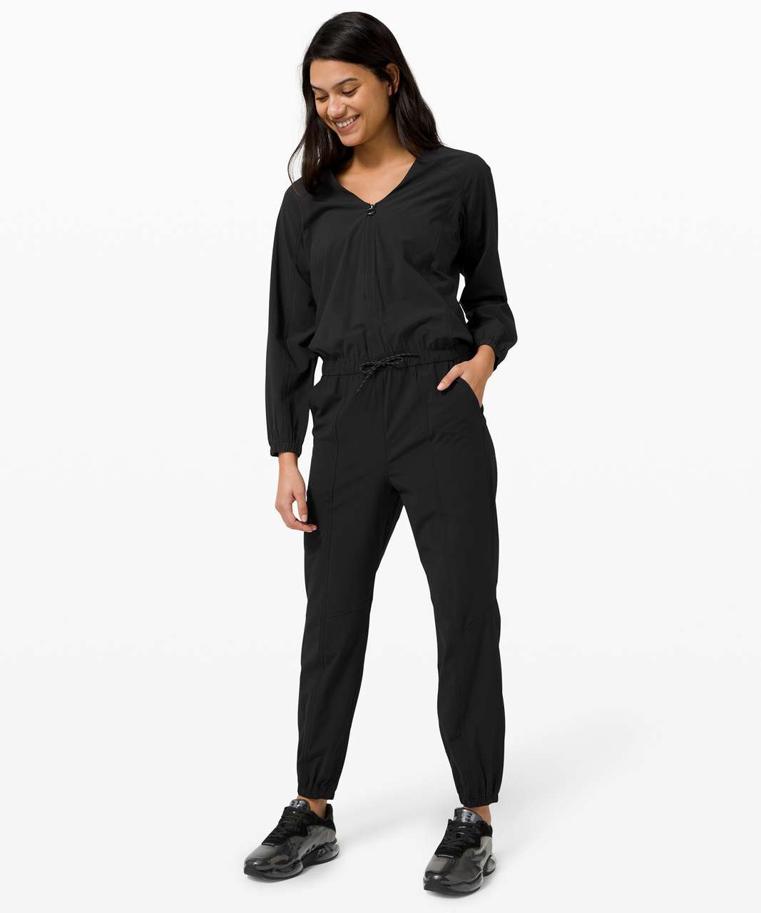 Lululemon Dynamic Days Jumpsuit - Black - lulu fanatics