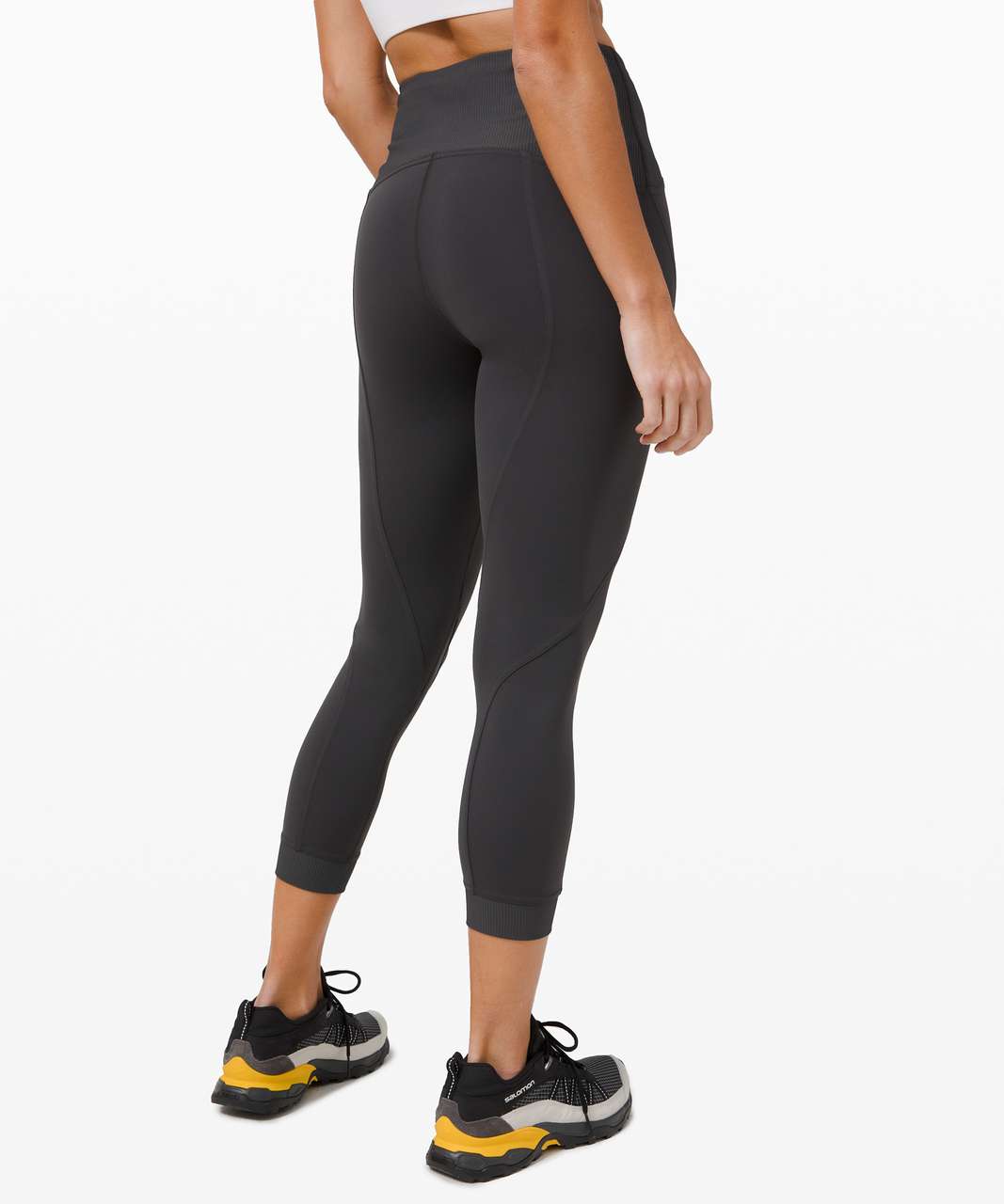 Lululemon Train Free High-Rise Crop 23 - Graphite Grey - lulu fanatics