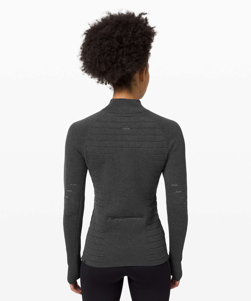 Lululemon Lightning Bold 1/2 Zip - Heathered Graphite Grey / Carbon ...