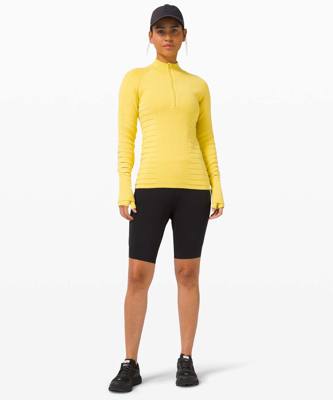 Lululemon Lightning Bold 1/2 Zip - Heathered Soleil / Vapor