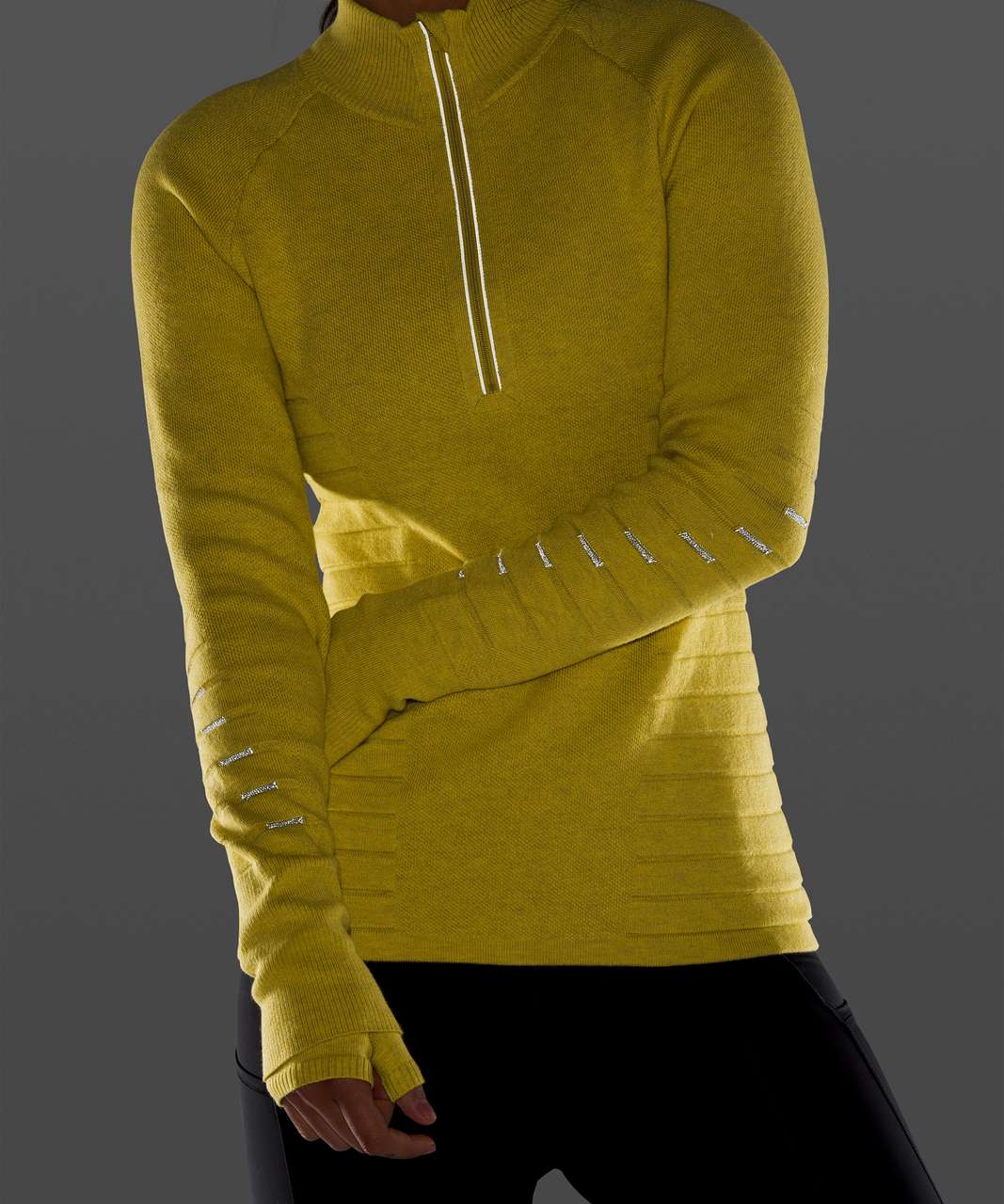 Lululemon Lightning Bold 1/2 Zip - Heathered Soleil / Vapor