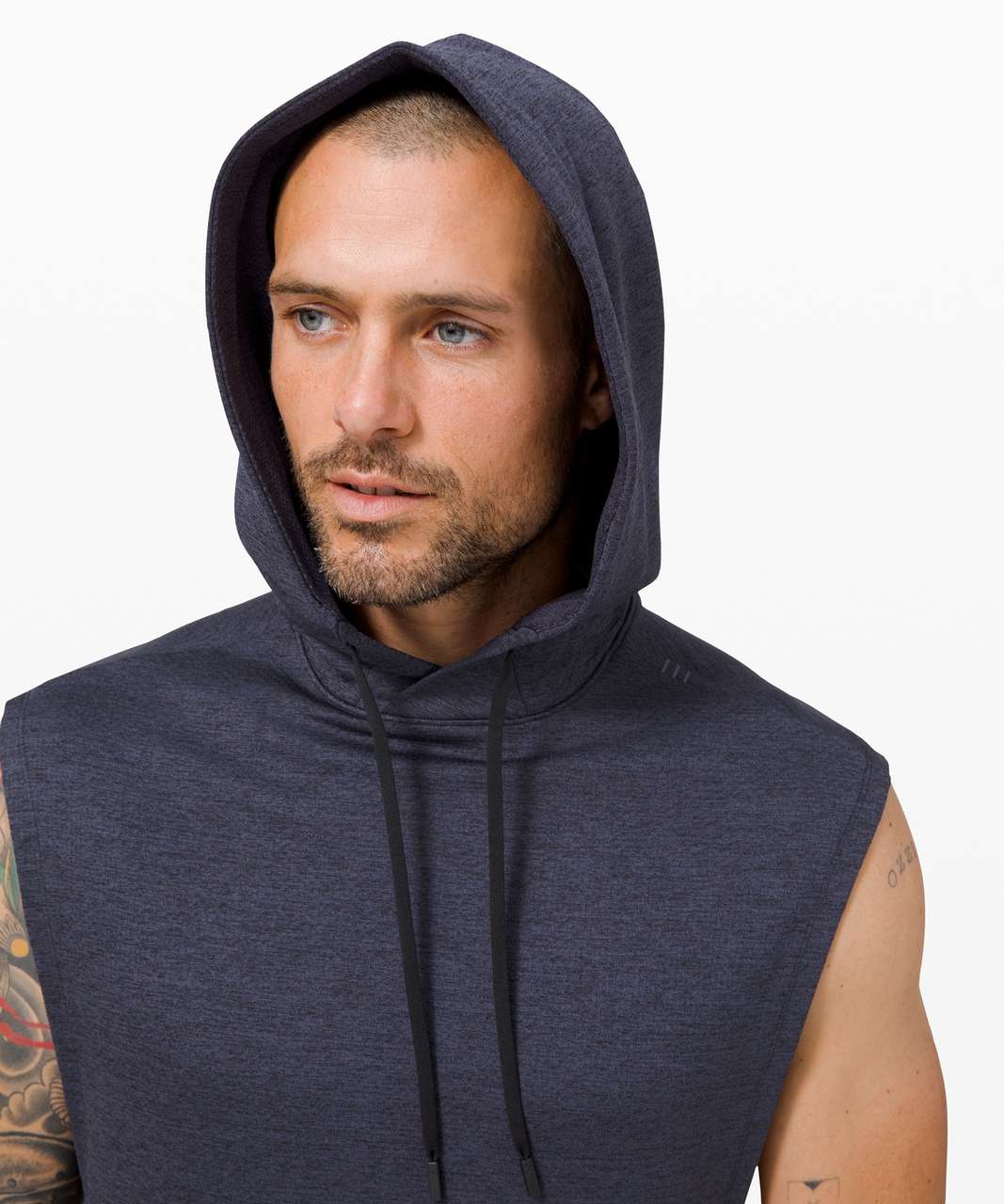 Lululemon Breaking Bounds Sleeveless Hoodie - Black / Cadet Blue