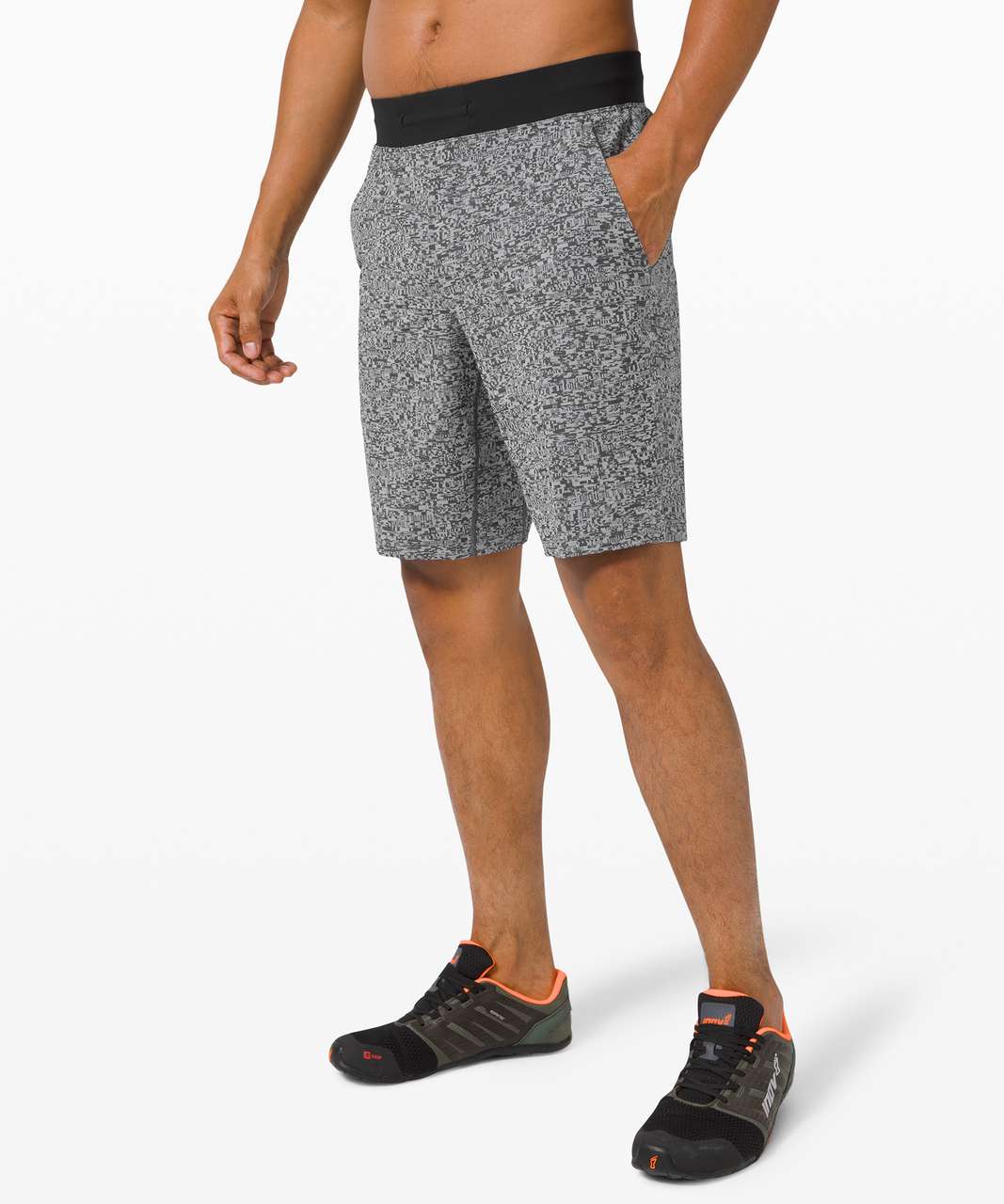 Lululemon T.H.E. Short 9" *Linerless - Calibrate Jacquard Vapor Black