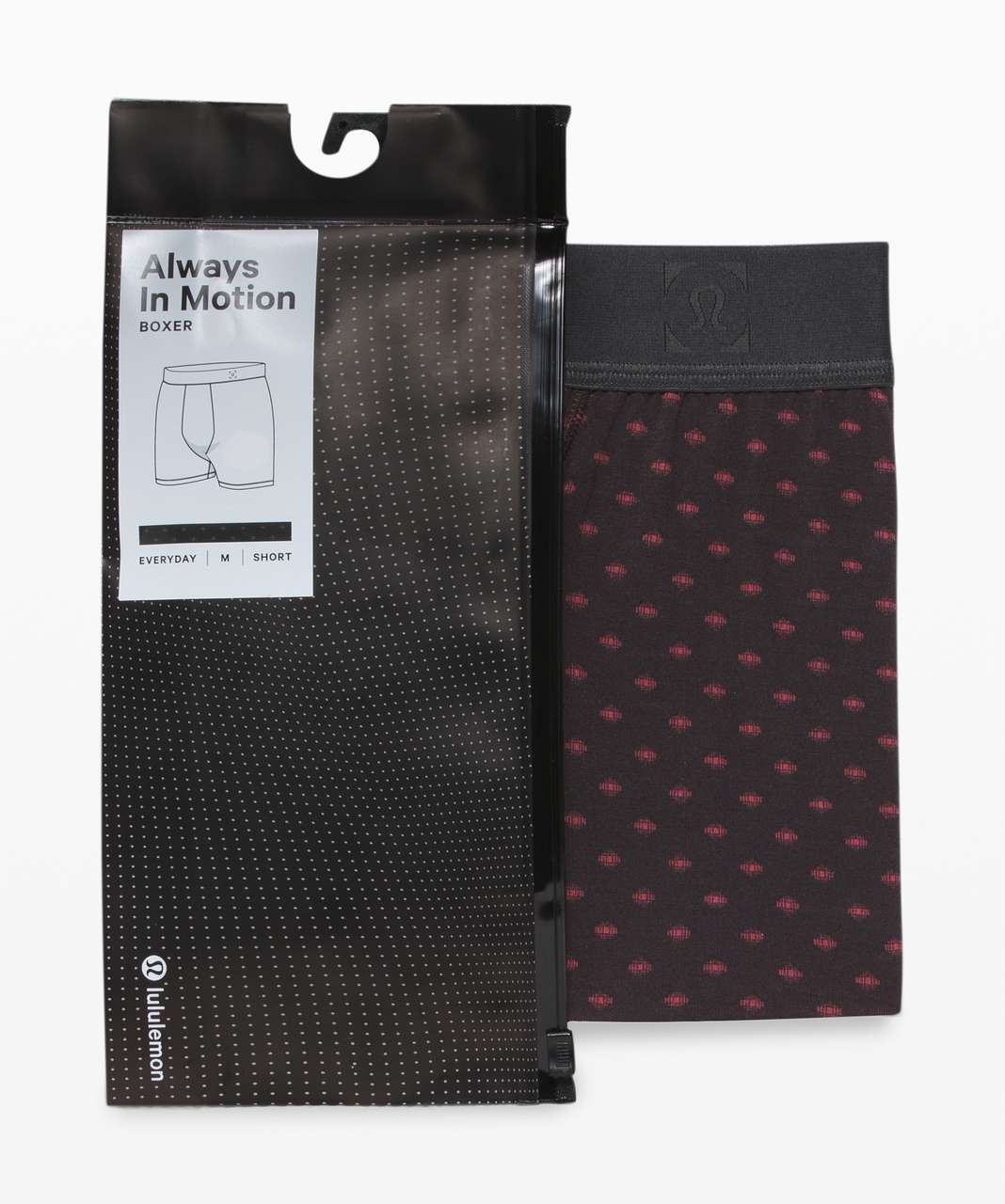 Lululemon Always In Motion Boxer *5" - Tactic Inverse Smoky Red Obsidian