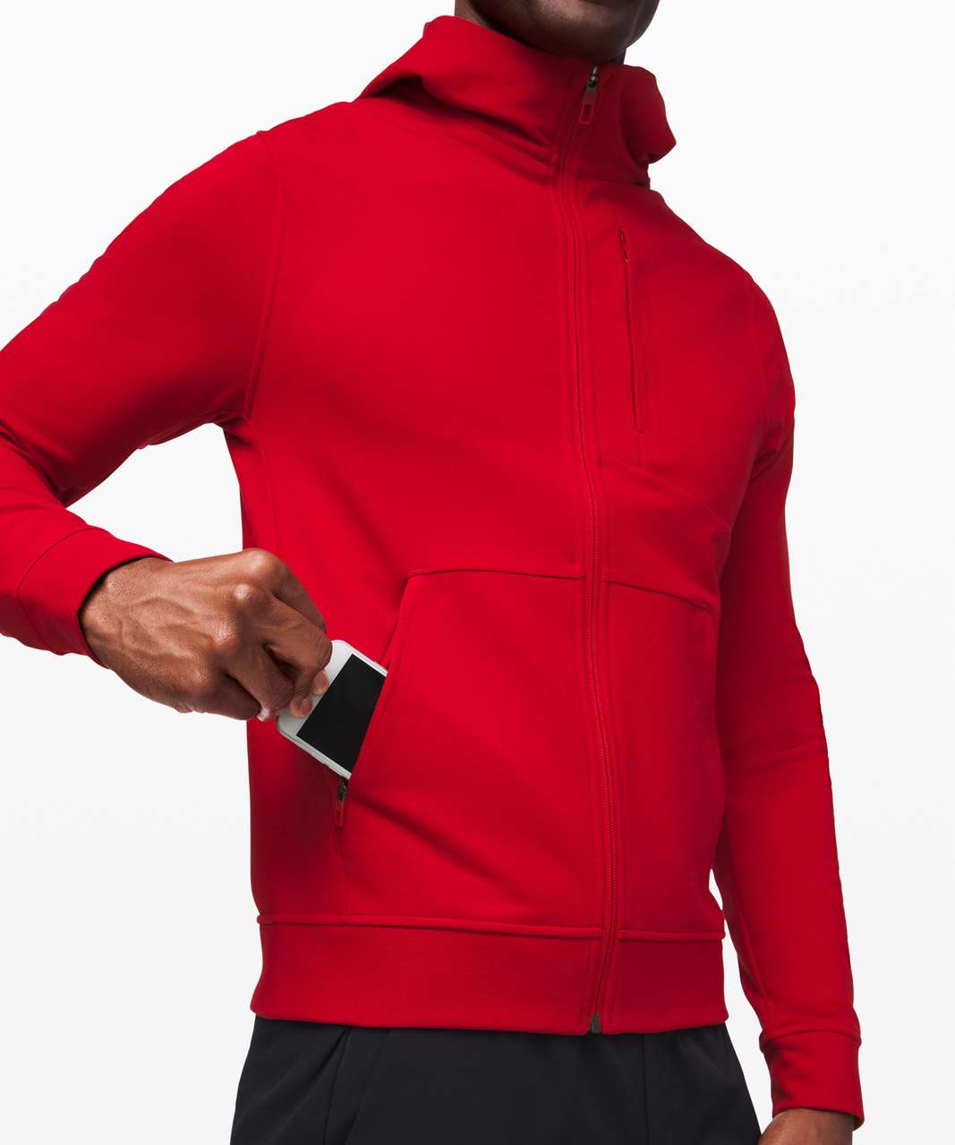 Lululemon Cotton French Terry Zip Hoodie - Autumn Red - lulu fanatics